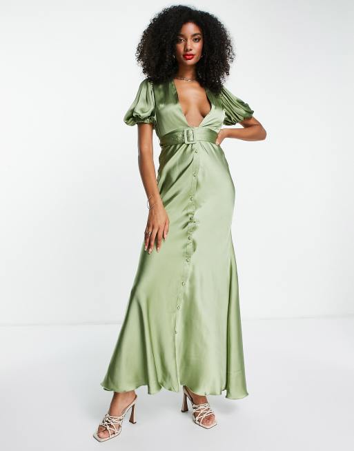 Satin tea outlet dress