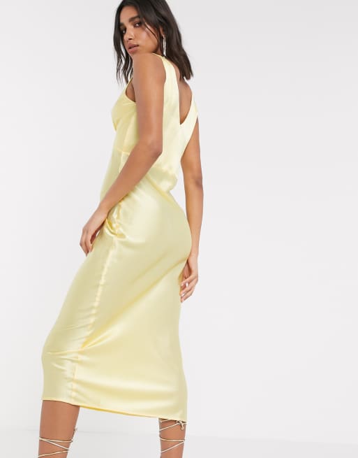 Yellow Kaleidoscope Slip Dress (long) – Mantua Silkwear