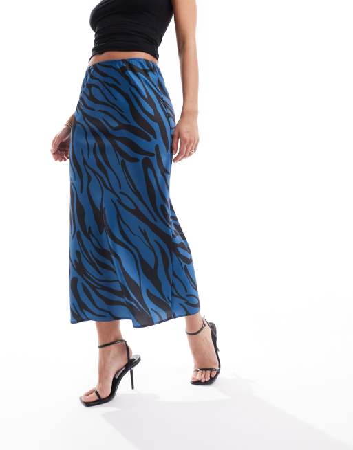 Zebra print skirt clearance asos