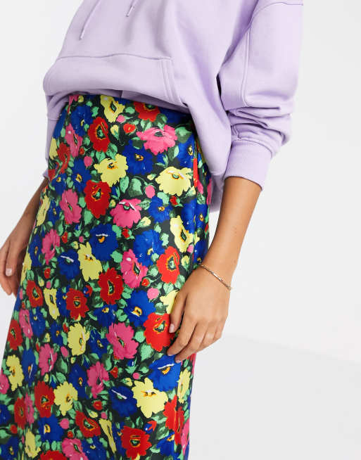 Asos floral 2024 pencil skirt