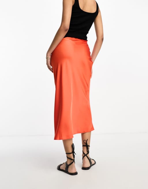 Orange skirt clearance asos