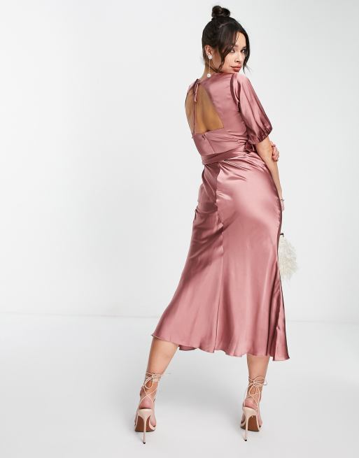 Dark blush 2025 color dress