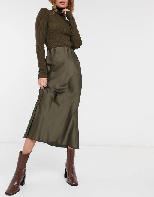 Khaki skirt outlet asos