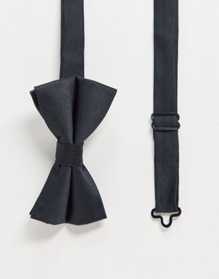 ASOS DESIGN satin bow tie in black | ASOS
