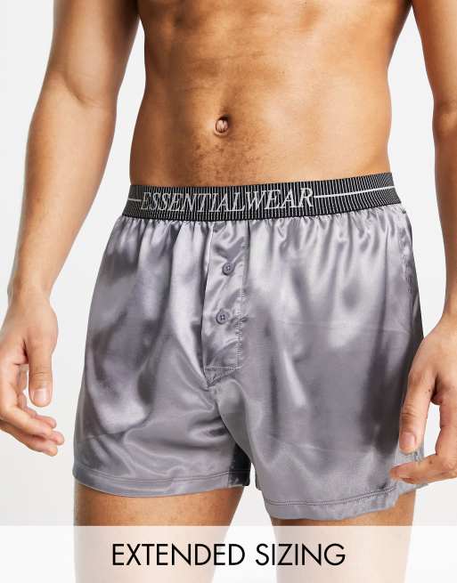 ASOS DESIGN 2-pack satin boxers