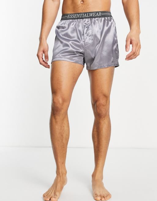 ASOS DESIGN 2-pack satin boxers