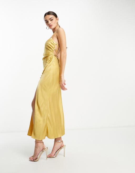 Asos gold hot sale bridesmaid dresses