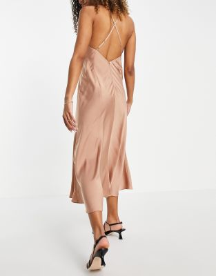 asos bronze dress