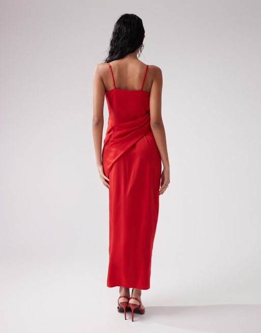 Asos red party dress online