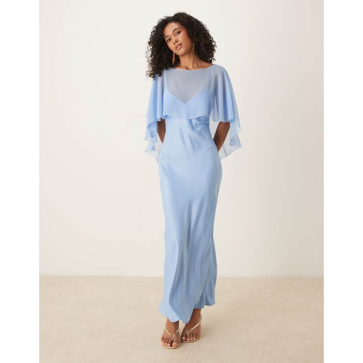 knee length dresses for ladies Vee Bardot Maxi Dress main image 1