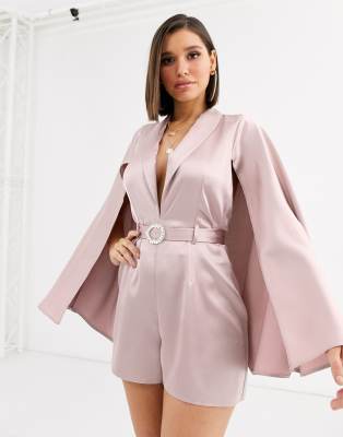 romper with cape sleeve