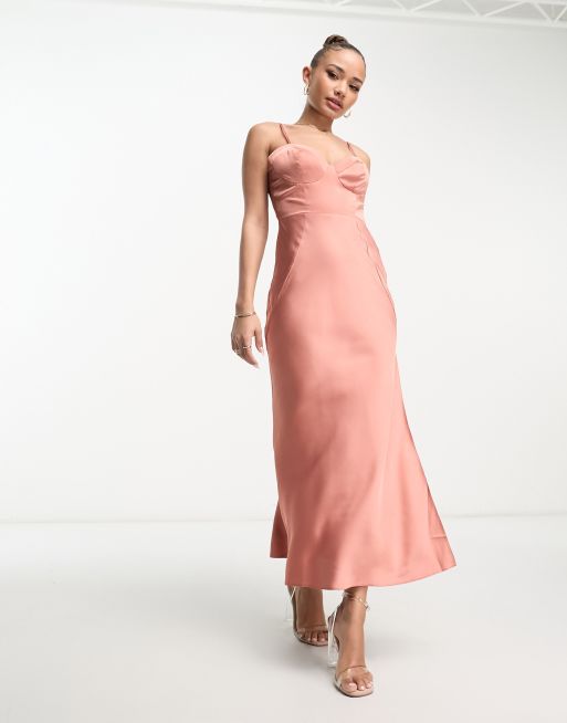 Asos terracotta clearance dress