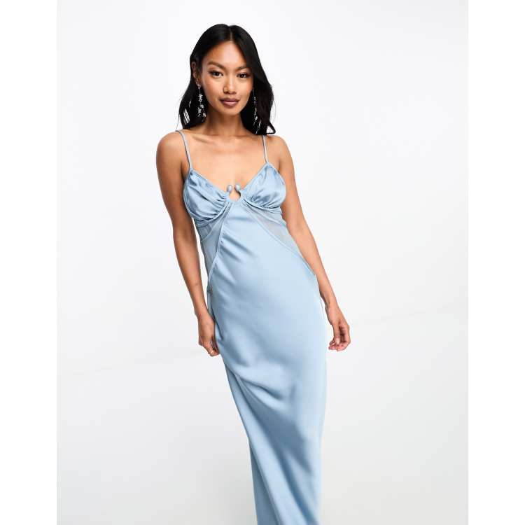 Slate blue hot sale formal dresses