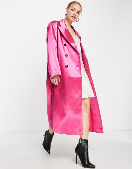 Satin coat clearance