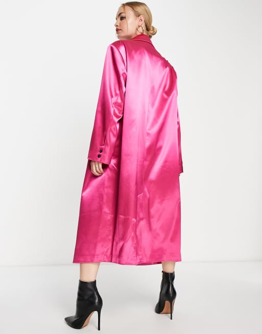 Asos pink raincoat best sale