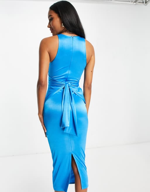 Satin hotsell knot dress