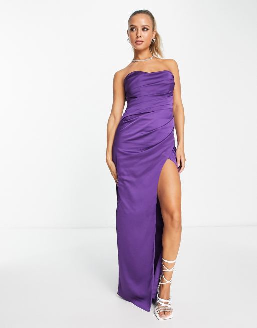 Purple Bridesmaid Dress: ASOS Design Bridesmaid Ruched Bodice