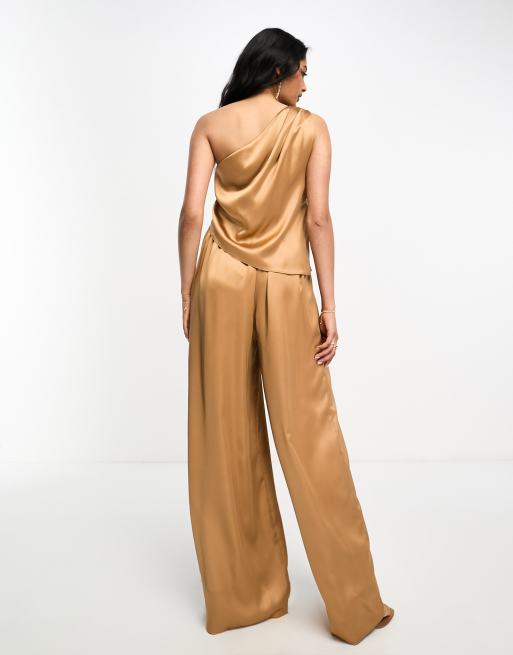 Gold cheap jumpsuit asos