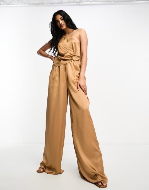 Asos store metallic jumpsuit