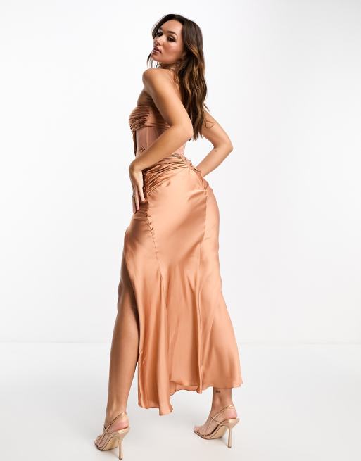 turtleneck evening dress KELSEY TURTLENECK MAXI DRESS | CULT MIA main image 1