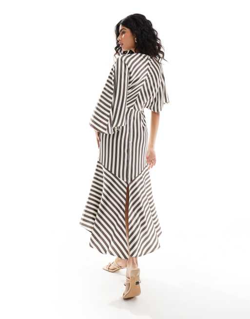 Asos striped dress best sale