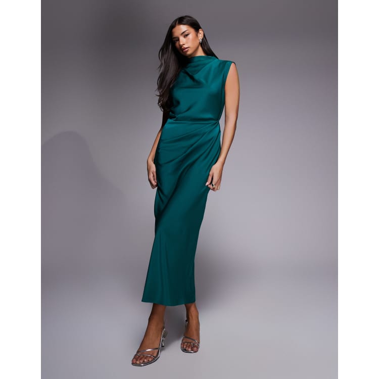 open lace back dress CurveWow Pleated Short Sleeve Dress Teal  Curvewow