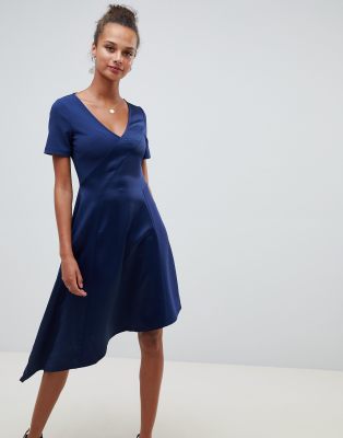 satin midi dress asos