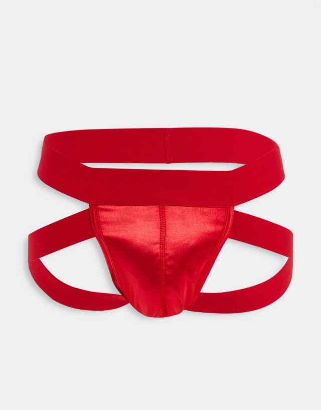 ASOS DESIGN satin jock strap