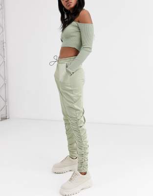 jogger satin