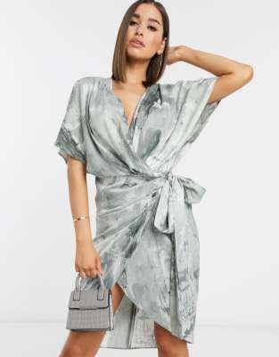 wrap kimono dress