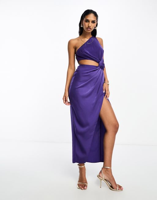 Indigo purple bridesmaid dresses sale