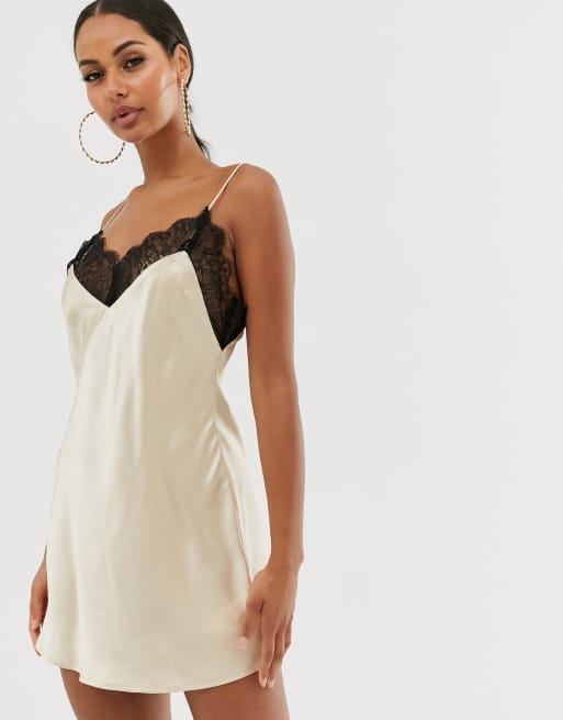 mini silk slip