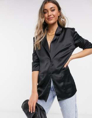 asos black blouse