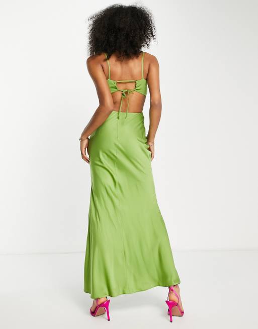 Maxi dress with sales back cut out