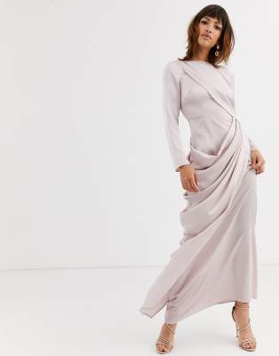 satin maxi dress asos