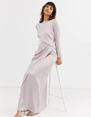 asos design satin dress