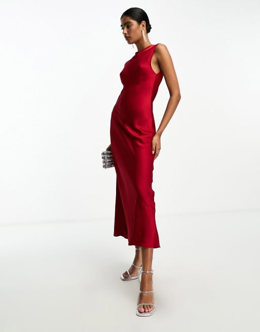 Asos red clearance dresses sale