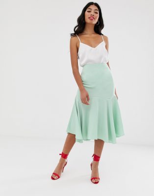 asos satin skirt