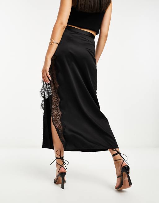 Asos lace shop midi skirt