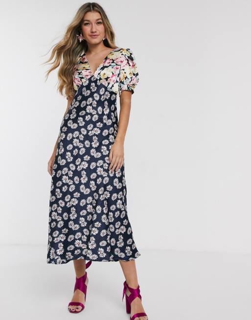 Asos robe longue outlet fleurie