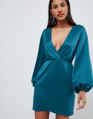 asos design satin dress