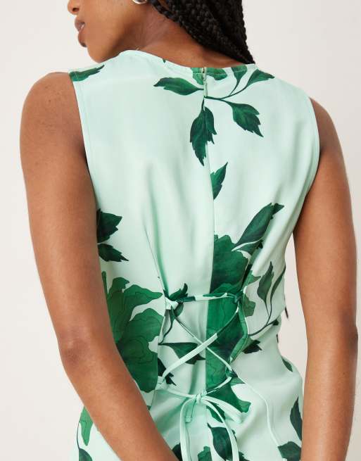 asos design bias cut mini satin dress with floral embellishment ASOS Design - Mini Dress - Women - Polyester - 2 US