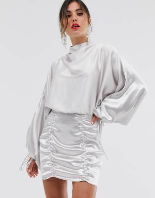 asos satin mini dress