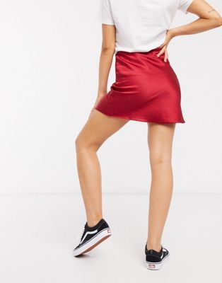 red slip skirt