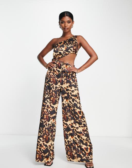 Zara cheap jumpsuit leopard