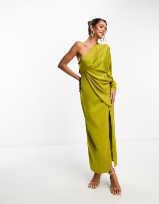 Chartreuse Color Dress