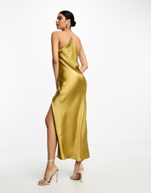 Asos store gold dress