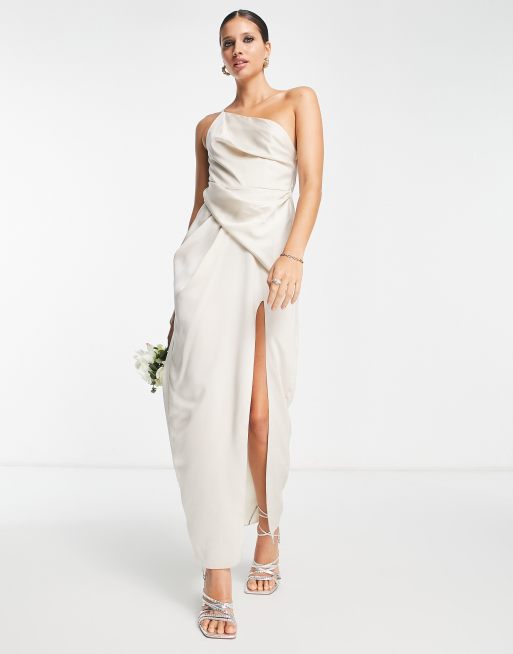 Asos white clearance one shoulder dress