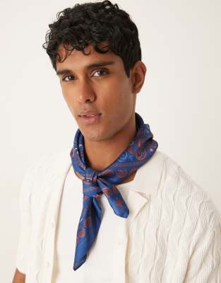 Asos Design Satin Paisley Print Headscarf