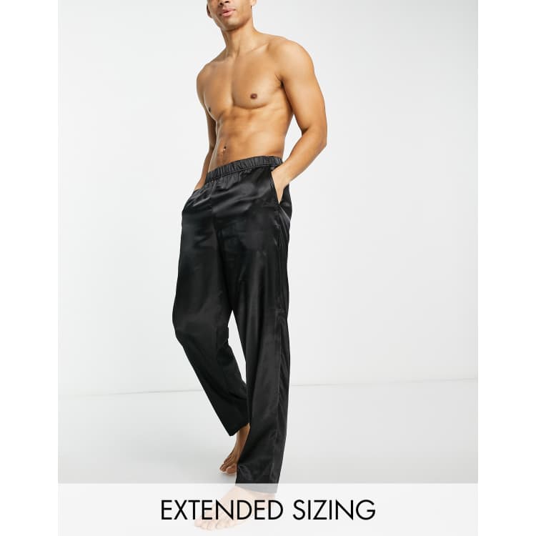 ASOS DESIGN satin pants in black | ASOS